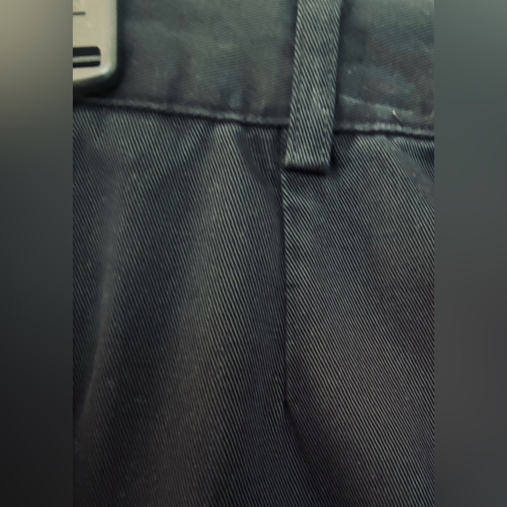 LL Bean Black Cotton Chino Pants Trousers Size 12 EUC - Picture 4 of 6